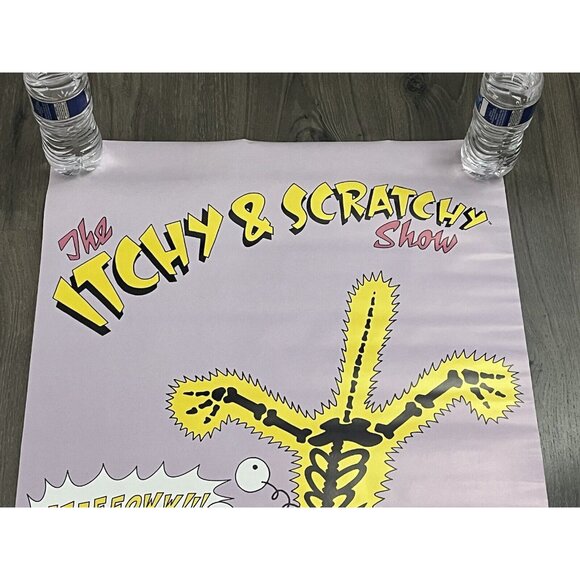 Vintage The Itchey And Scratchey Show Poster 1992 Matt Groening THE SIMPSONS - Picture 2 of 6